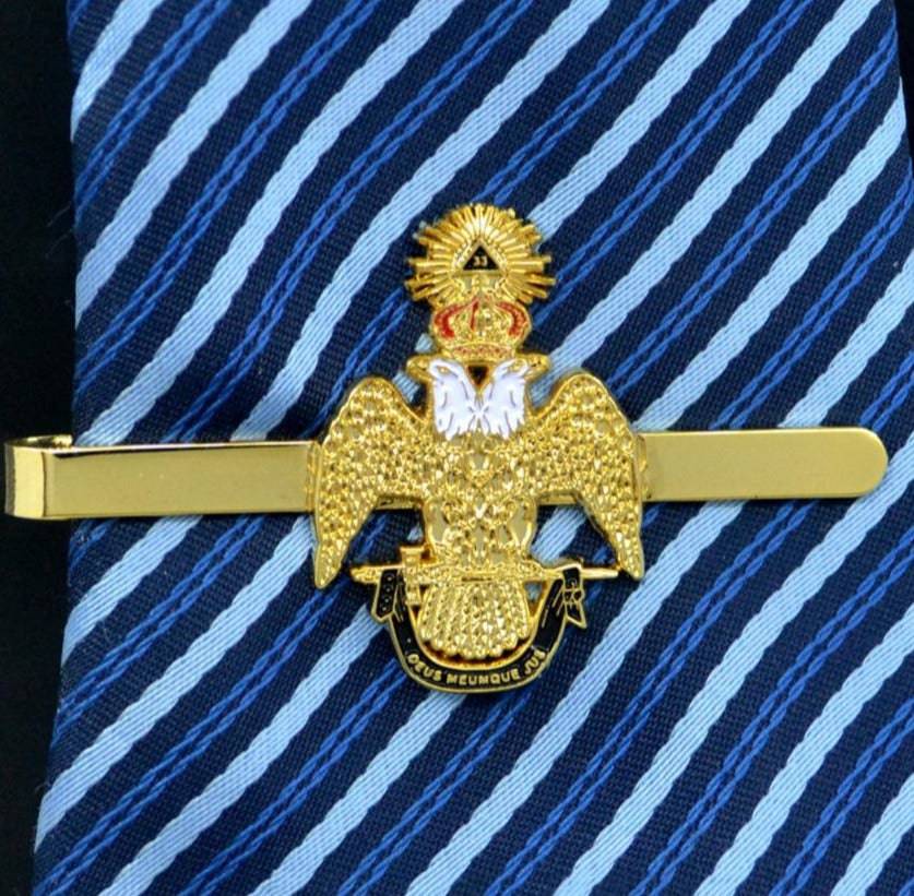 33rd Degree Scottish Rite Tie Bar - Wings Down - Bricks Masons