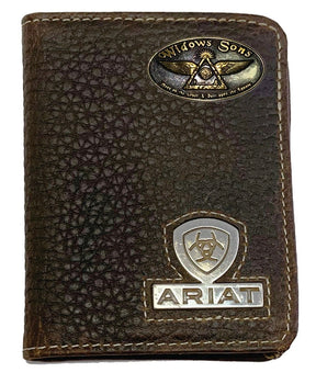 Widows Sons Wallet - Ariat Bi-fold Flipcase Front Pocket - Bricks Masons