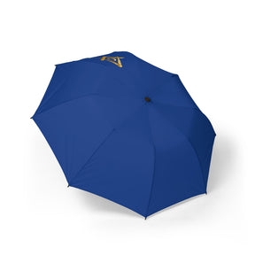 Master Mason Blue Lodge Umbrella - Blue with Gold Square & Compass G - Bricks Masons