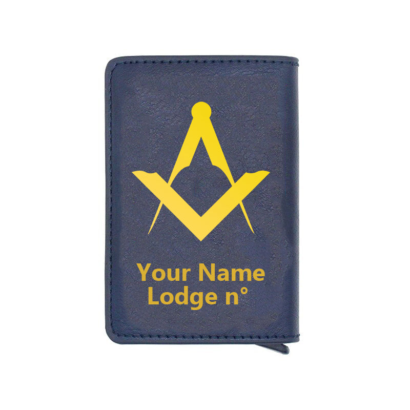 Master Mason Blue Lodge Wallet - Various Colors - Bricks Masons