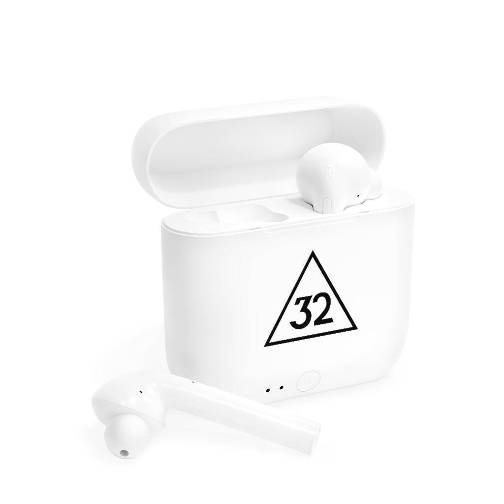 32nd Degree Scottish Rite Earbud - White