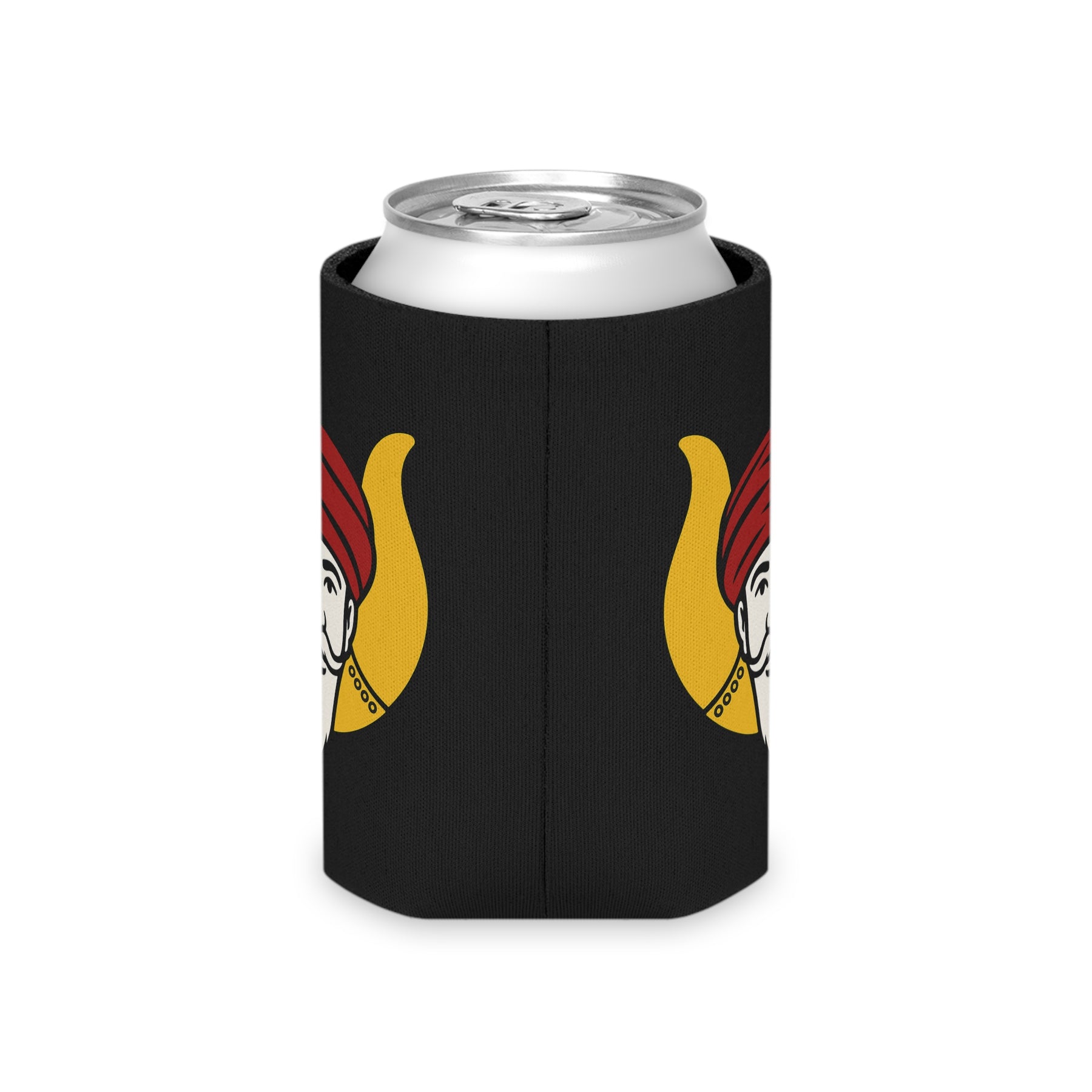 GROTTO Can Cooler - Black With Polyester Exterior - Bricks Masons