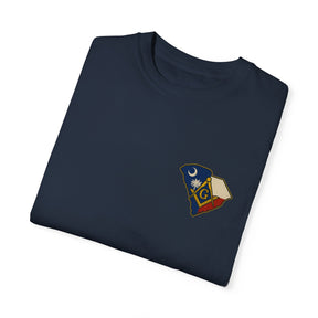 Master Mason Blue Lodge T-Shirt - Garment-Dyed South Carolina Mason - Bricks Masons