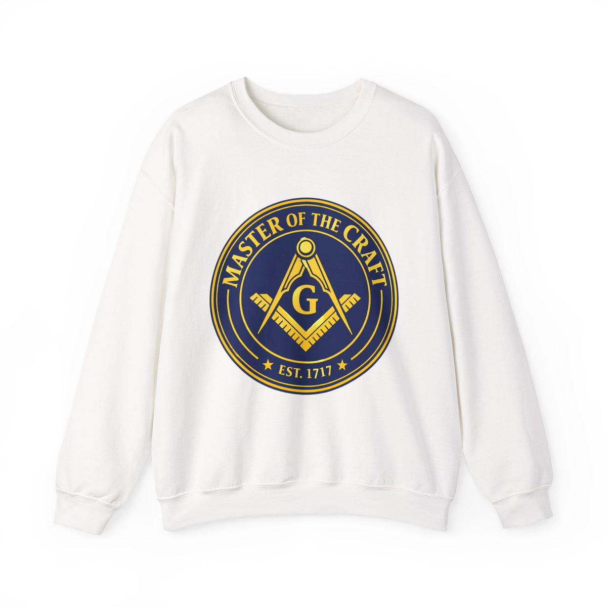 Master Mason Blue Lodge Sweatshirt - Square & Compasses with G Master of The Craft