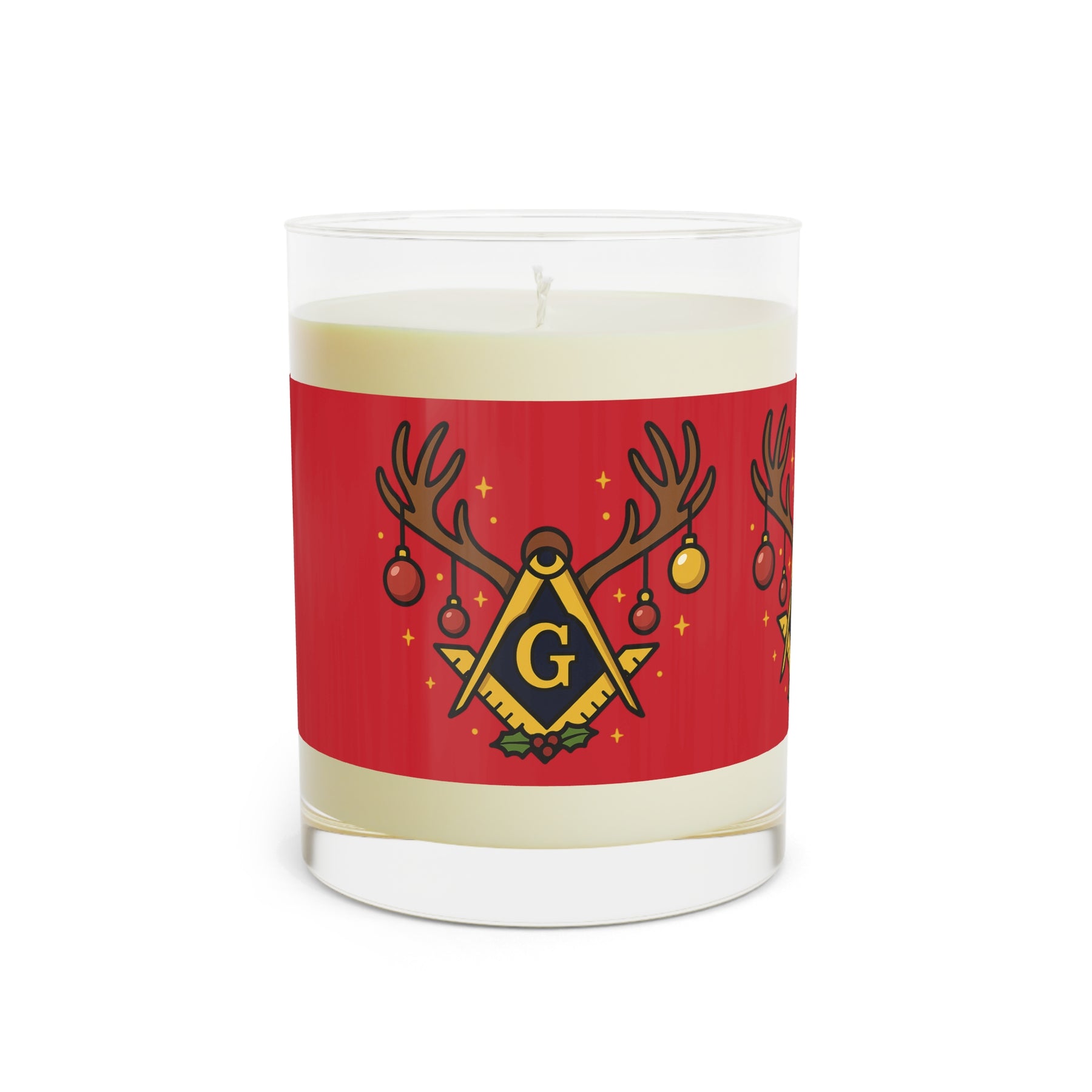 Master Mason Blue Lodge Candle - S&C G Christmas Glow Various Scents - Bricks Masons