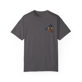 Master Mason Blue Lodge T-Shirt - Garment-Dyed New York Mason - Bricks Masons