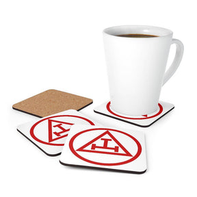 Royal Arch Chapter Coaster - White & Red