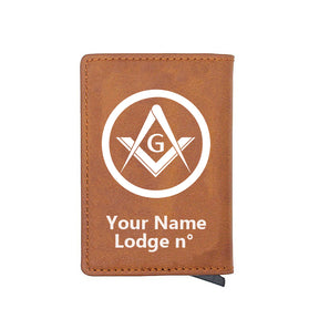 Master Mason Blue Lodge Wallet - Various Colors - Bricks Masons