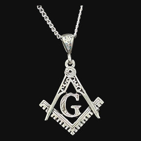 Masonic Pendant Master Degree in 925 Silver 2.5 cm 4.5 gr Art 52 - Bricks Masons