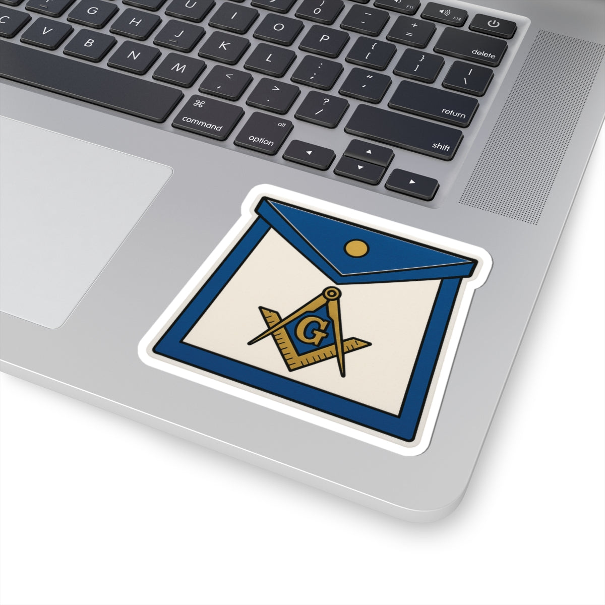 Master Mason Blue Lodge Sticker Decal - Kiss-Cut Masonic Apron - Bricks Masons