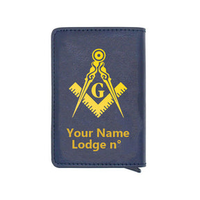 Master Mason Blue Lodge Wallet - Various Colors - Bricks Masons