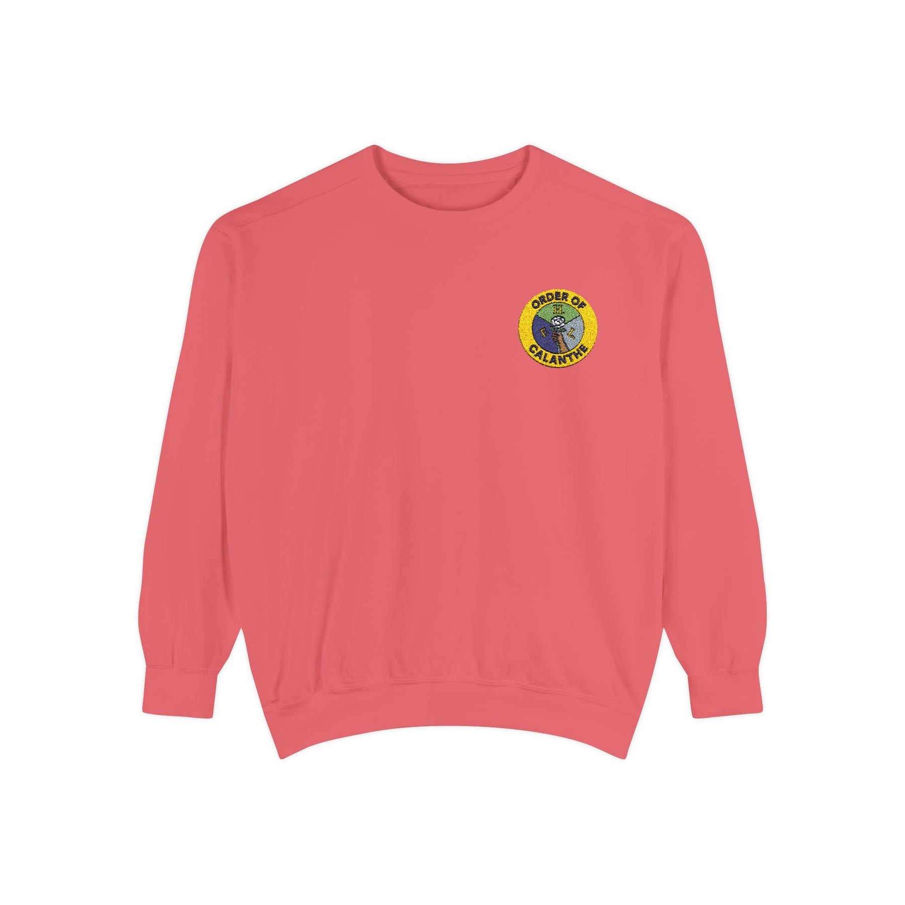 Order of Calanthe Sweatshirt - Left Chest Embroidered Badge - Bricks Masons