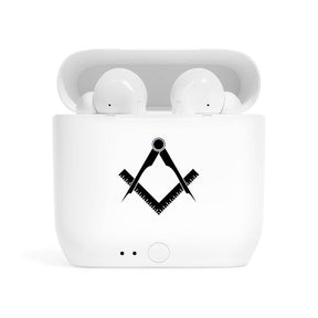 Master Mason Blue Lodge Earbud - Wireless Square & Compass