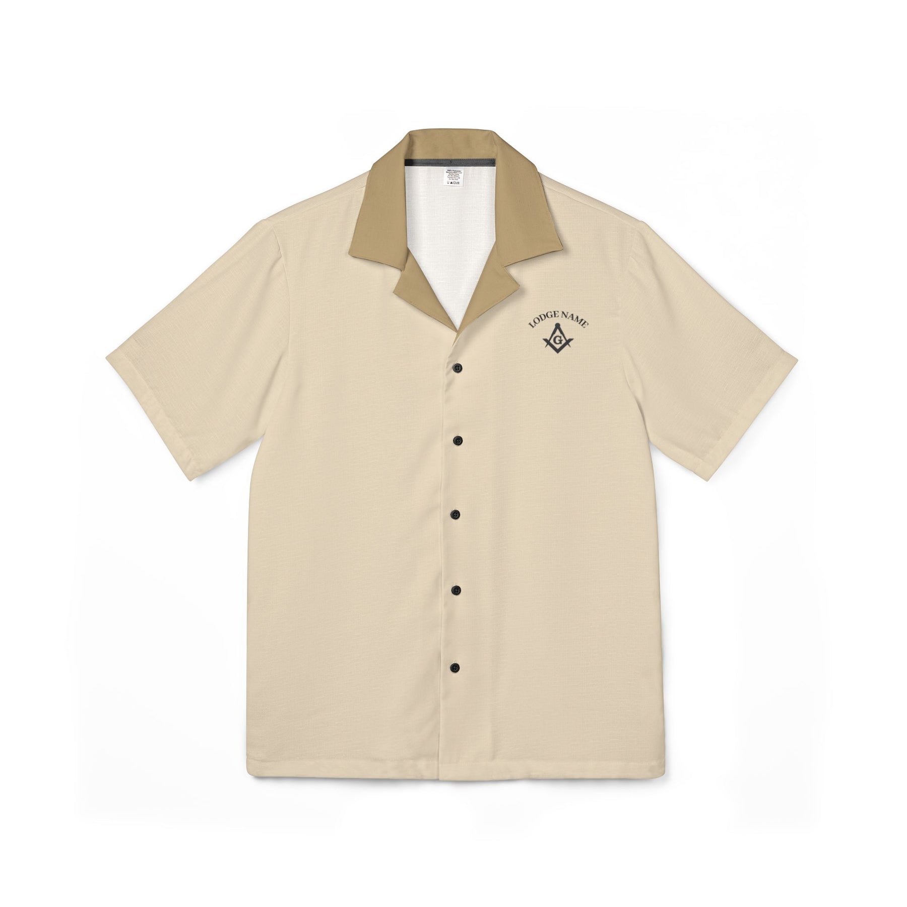 Men's Hawaiian Camp Shirt (AOP) - Bricks Masons