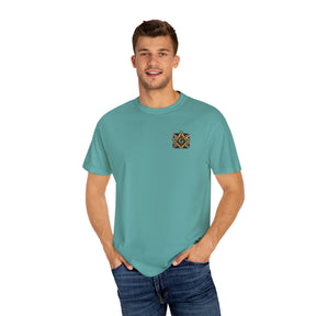 Master Mason Craft T-Shirt - United Kingdom Mason Garment-Dyed Tee - Bricks Masons