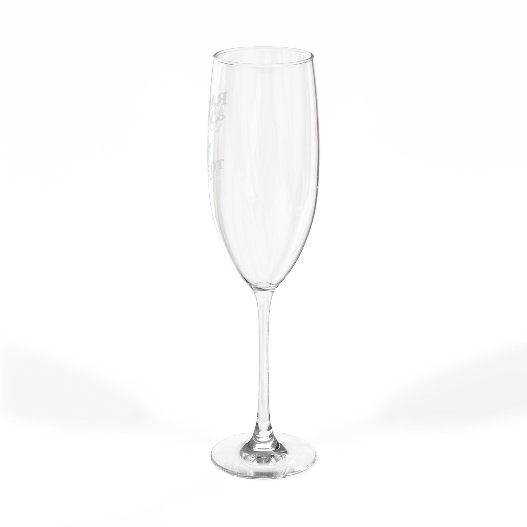 Master Mason Blue Lodge Champagne Flute - Raised and Ready To Toast with S&C G