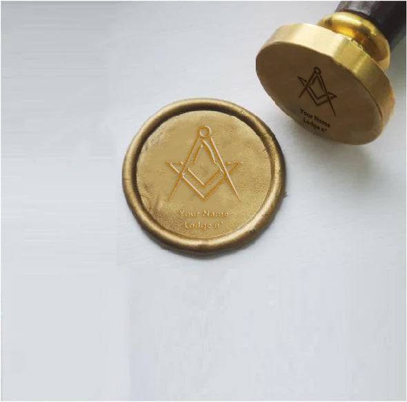 Master Mason Blue Lodge Wax Seal Stamp - Various Sizes