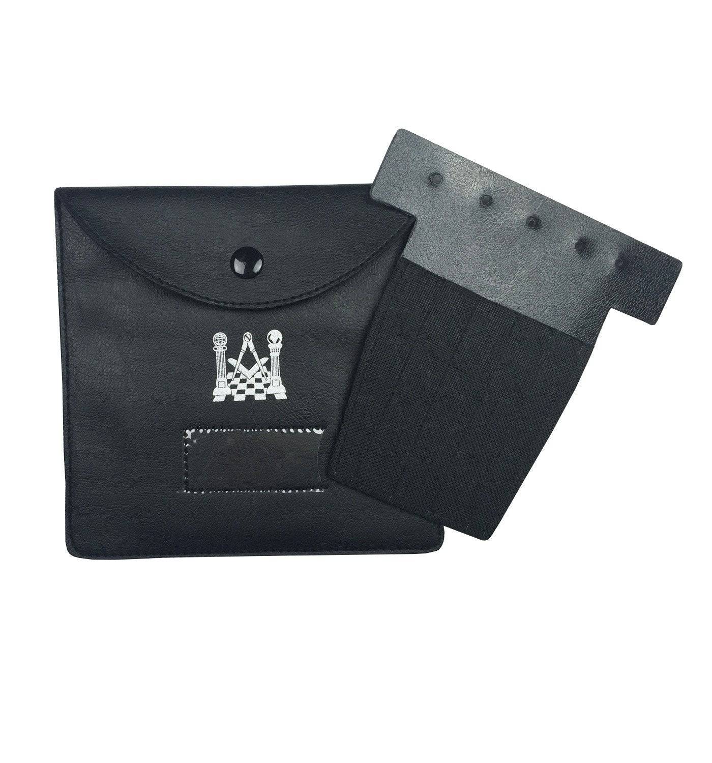 Masonic Jewels Case - Medium Black Imitation Leather