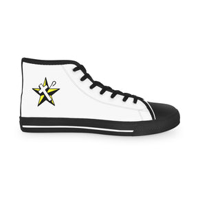 The Order of the White Shrine of Jerusalem Sneaker - High Top Black & White - Bricks Masons