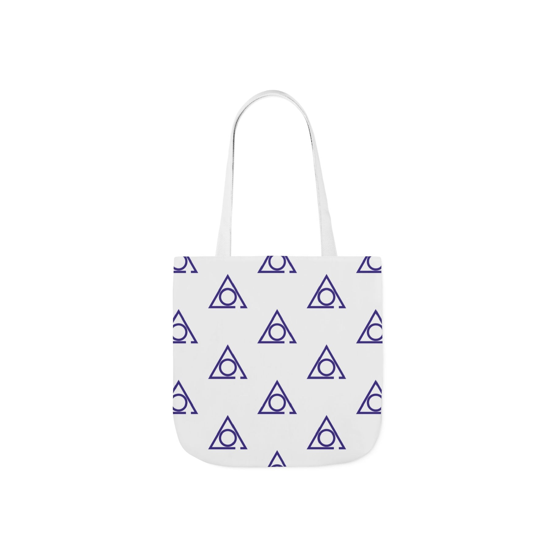 LOCOP Tote Bag - White & Purple Polyester - Bricks Masons
