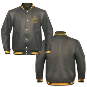 32nd Degree Scottish Rite Jacket - Leather With Customizable Gold Embroidery - Bricks Masons