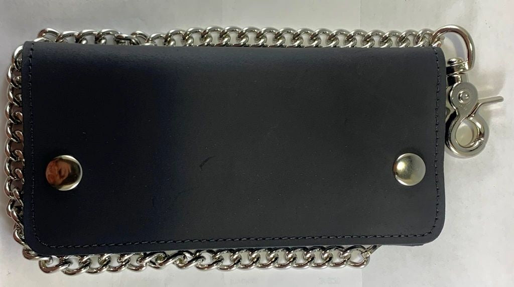 Widows Sons Wallet - Long Black Color with Chain - Bricks Masons