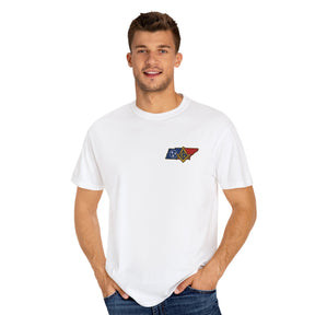 Master Mason Blue Lodge T-Shirt - Garment-Dyed Tennessee Mason - Bricks Masons