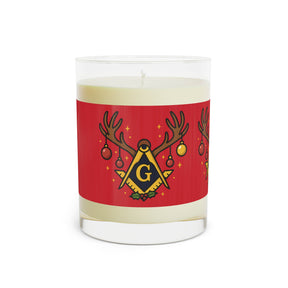 Master Mason Blue Lodge Candle - S&C G Christmas Glow Various Scents - Bricks Masons