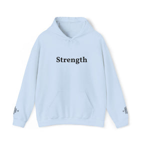 Master Mason Blue Lodge Hoodie - Strength Front & Sleeves Embroidery - Bricks Masons