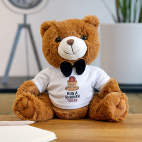 Shriners Teddy Bear - Hug A shriner Today Plushie - Bricks Masons