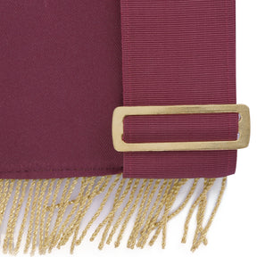 95th Degree Memphis Misraim Regalia Set - Burgundy & Gold Hand Embroidery - Bricks Masons