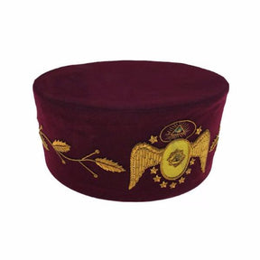 95th Degree Memphis Misraim French Regulation Regalia Set - Maroon Hand Embroidery - Bricks Masons