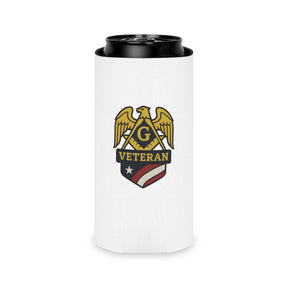 Master Mason Blue Lodge Can Cooler - Veteran Mason Square & Compass G - Bricks Masons