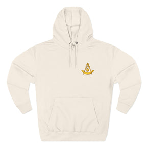 Past Master Blue Lodge Hoodie - Left Chest Embroidery - Bricks Masons