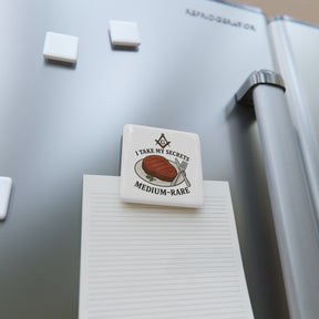 Master Mason Blue Lodge Magnet - Porcelain With Magnet - Bricks Masons