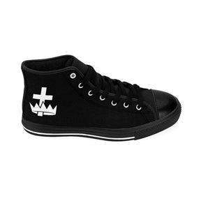 Knights Templar Commandery Sneaker - High-top Black & White