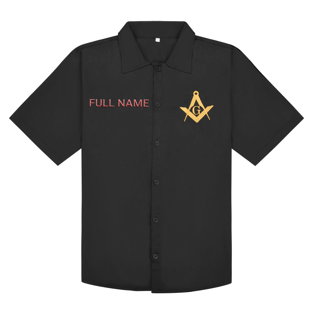 Master Mason Blue Lodge T-Shirt - York Rite Emblems With Customizable Text Cotton - Bricks Masons