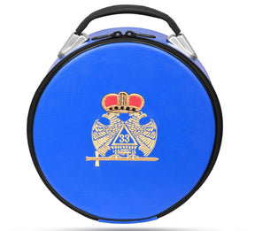 33rd Degree Scottish Rite Crown Cap Case - Double Headed Eagle Wings Down - Bricks Masons