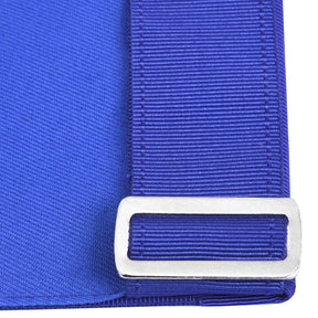 Treasurer Blue Lodge Officer Apron - Royal Blue Borders