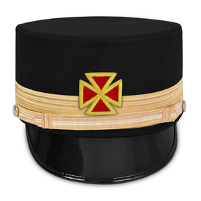 Grand Commandery Knights Templar Fatigue Cap - Gold Metal & Braid