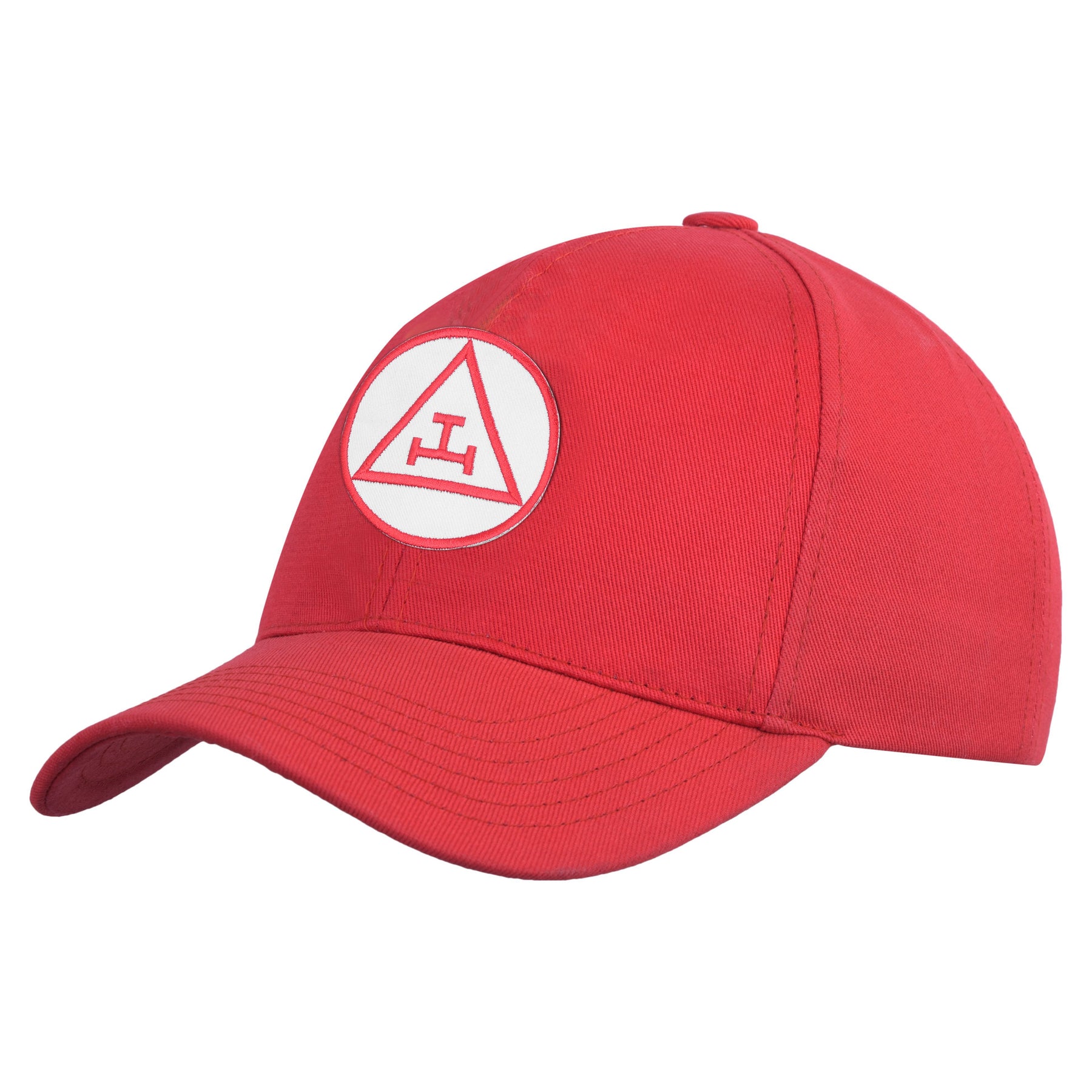 Royal Arch Chapter Baseball Cap - Red Elastic Stretch Band - Bricks Masons