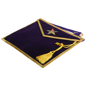 Patron OES Apron - Purple Velvet Hand Embroidery