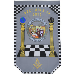 Custom Masonic Banner - Machine Embroidery Expose