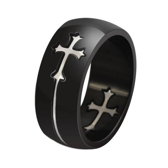 Knights Templar Commandery Ring - Cross Gold & Silver