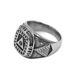 Ring - Stainless Steel  Pyramids of Egypt - Bricks Masons