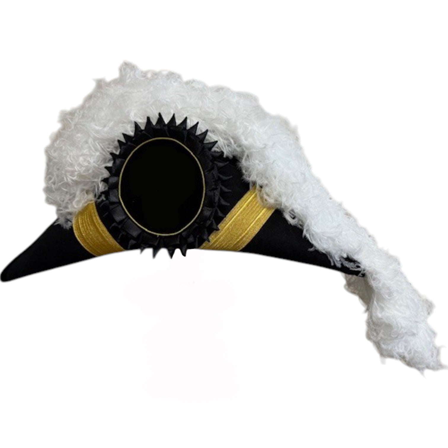 Grand Encampment Knights Templar Chapeau - All White Plumes - Bricks Masons