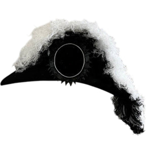 Past Commander Knights Templar Chapeau - Black Underlayer Plumes - Bricks Masons