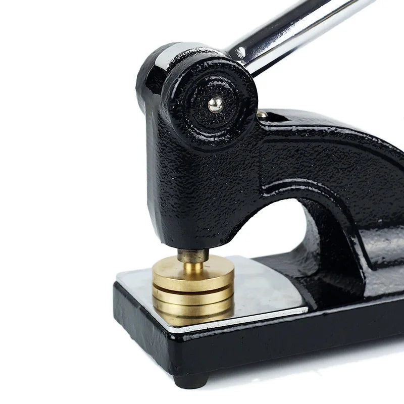 Blue Lodge Long Reach Seal Press - Heavy Embossed Stamp Black Color Customizable - Bricks Masons