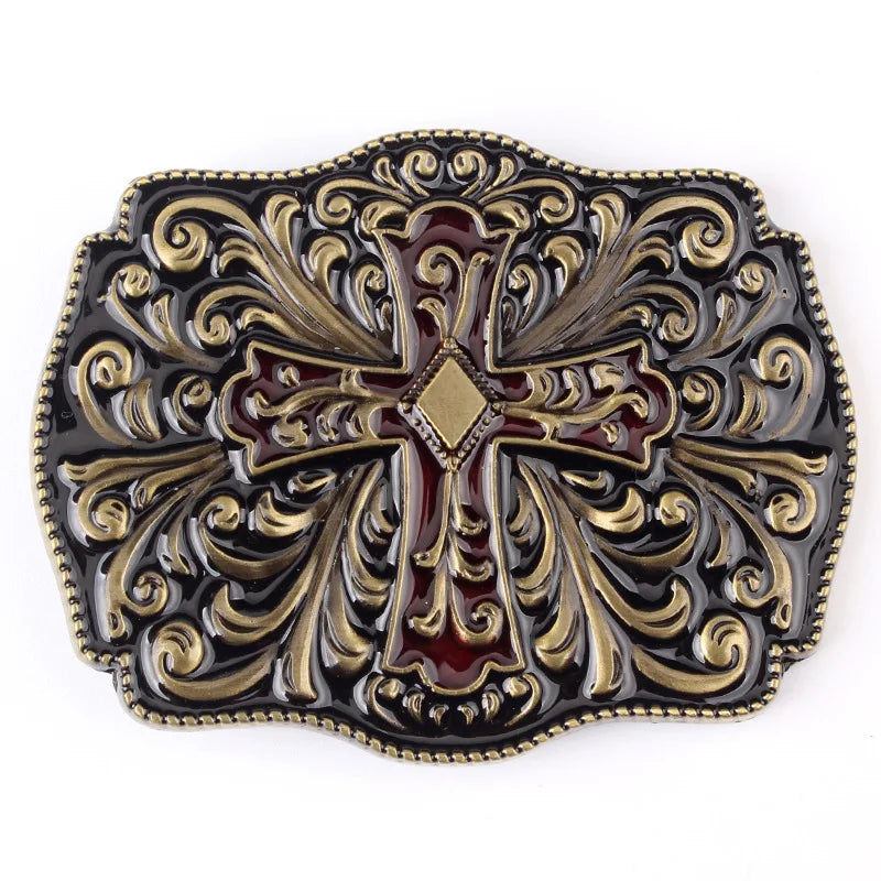 Knights Templar Commandery Belt Buckle - handmade waistband Components - Bricks Masons