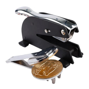 Knight Templar Priests Desktop Seal Press - Stainless Steel With Black Customizable - Bricks Masons